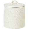 Broste Copenhagen Nordic Vanilla Gef mit Deckel H12 cm, Cream w. Grains