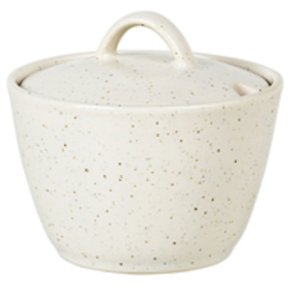 Broste Copenhagen Nordic Vanilla Sukkerskål Ø10,5 cm, Cream w. Grains