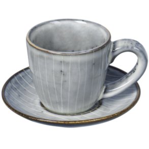 Broste Copenhagen Nordic Sea Espressokop m. Underkop 5 cl, Soft Blue