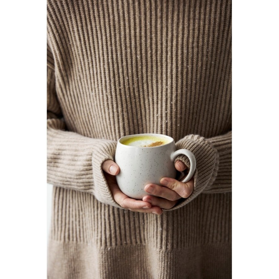 Broste Copenhagen Nordic Vanilla Teetasse 45 cl, Cream w. Grains