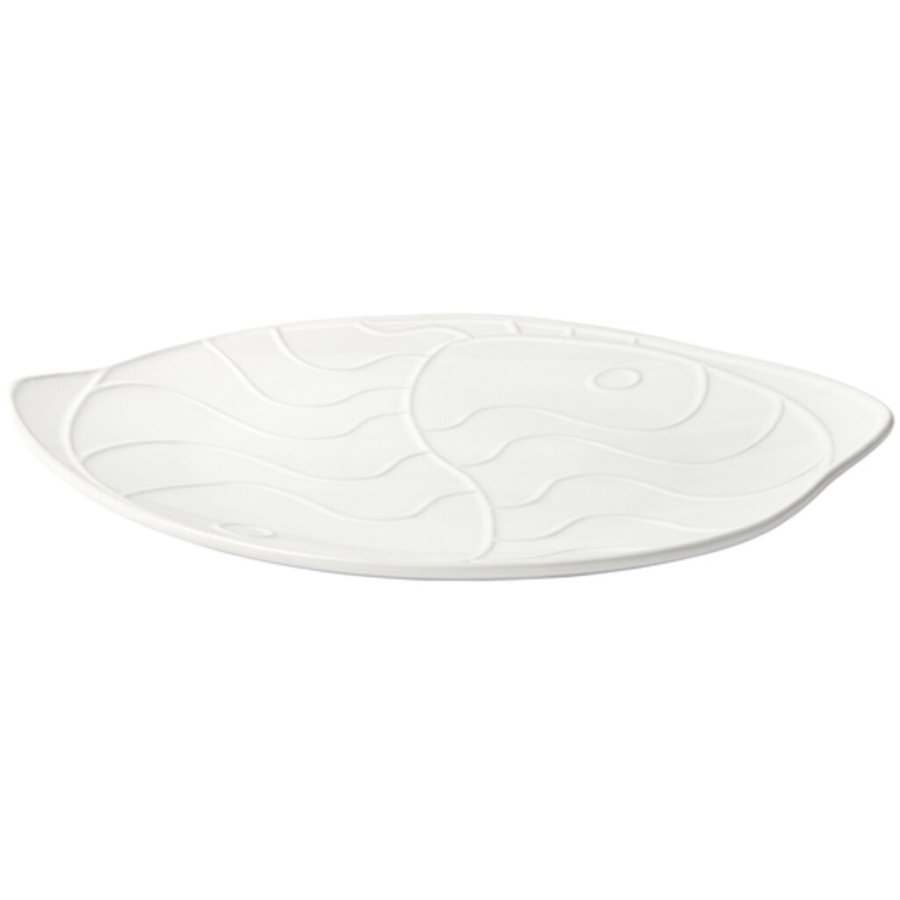 Broste Copenhagen Pesce Teller 34,6 cm, Wei