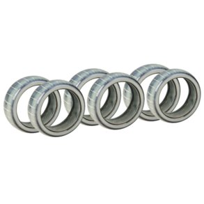 Broste Copenhagen Nordic Sea Serviettenring 6er Set, 4,5 cm, Soft Blue