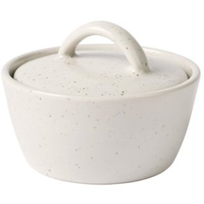 Broste Copenhagen Nordic Vanilla Schssel m. Deckel 8 cm, Cream w. Grains