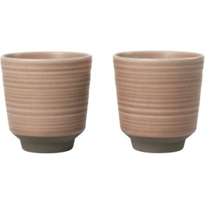 Broste Copenhagen Miko Becher 2er Set 15 cl, Dusty Pink