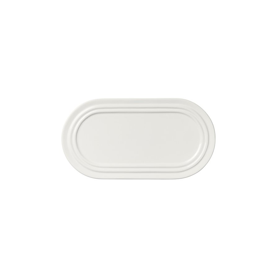 Broste Copenhagen Stevns Ovaler Teller 27,5 cm, Chalk White