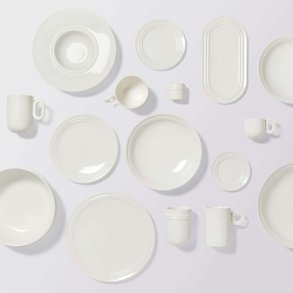 Broste Copenhagen Stevns Pastatallerken 26 cm, Chalk White