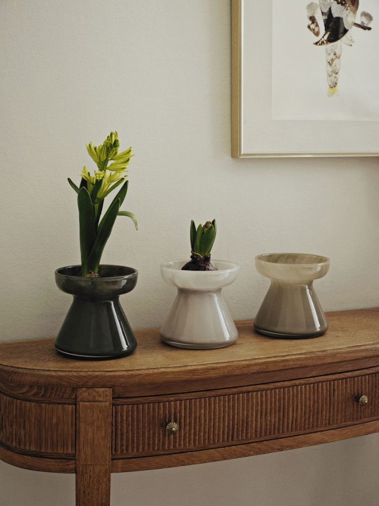 Broste Copenhagen Solai Vase H10cm, Groen
