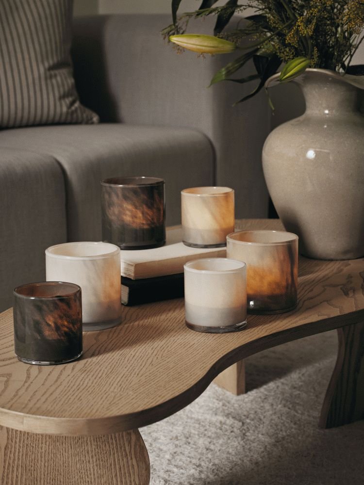 Broste Copenhagen Solai Teelichthalter H8cm, Groen