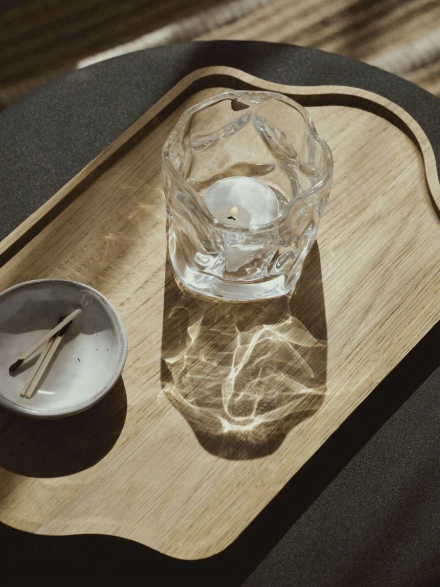 Broste Copenhagen Nona Teelichthalter H7,5 cm, Klar