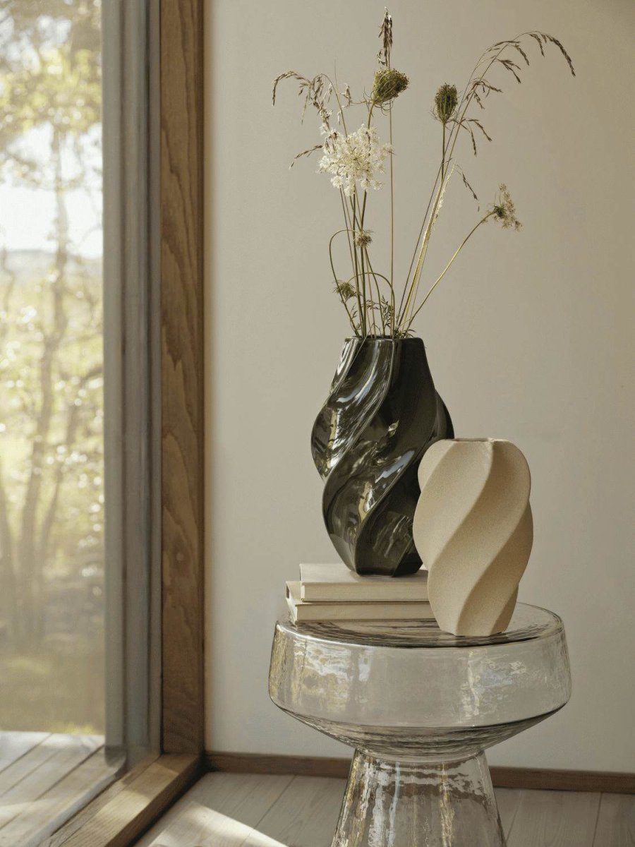 Broste Copenhagen Odette Vase H32 cm, Gr�n