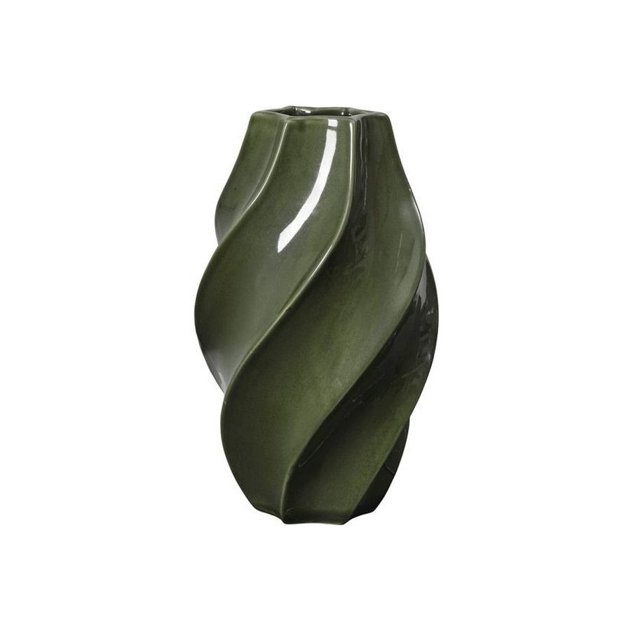 Broste Copenhagen Odette Vase H32 cm, Gr�n