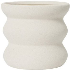 Broste Copenhagen Minna Urtepotte H16 cm, Hvid