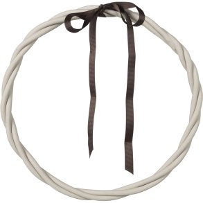 Broste Copenhagen Braid Kranz 25 cm, Light Beige