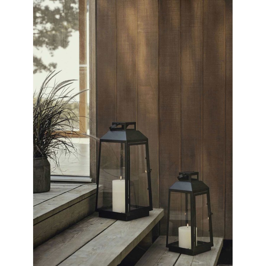 Broste Copenhagen Lou Laterne H55 cm, Schwarz