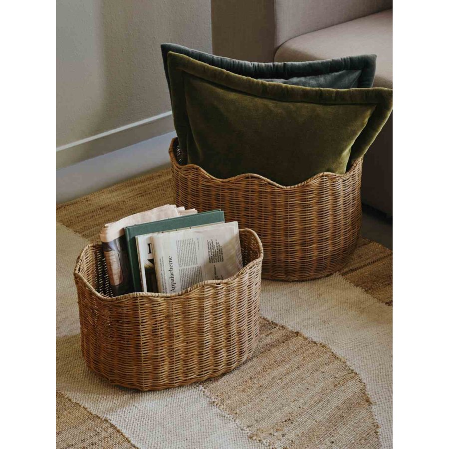 Broste Copenhagen Lola Kurv 2 stk, Rattan