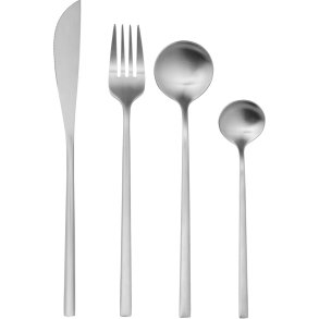 Broste Copenhagen Tofte Bestik 4 Dele, Brushed Satin