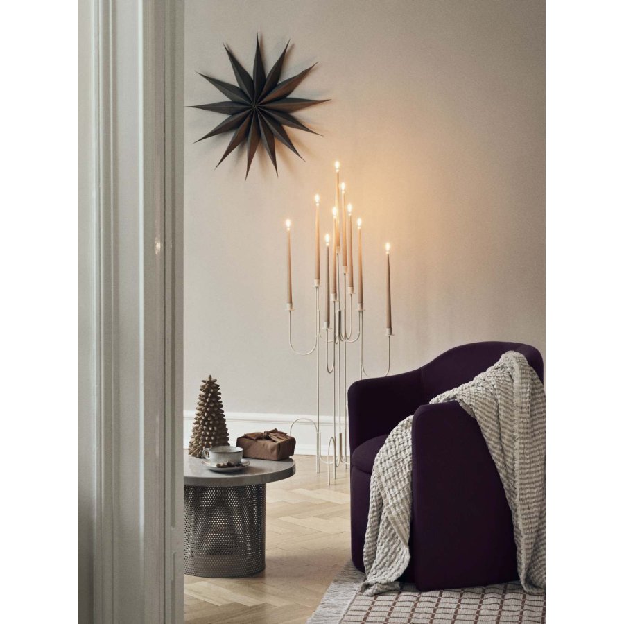 Broste Copenhagen Venok Ornament Stern 70 cm, Fungi Grey