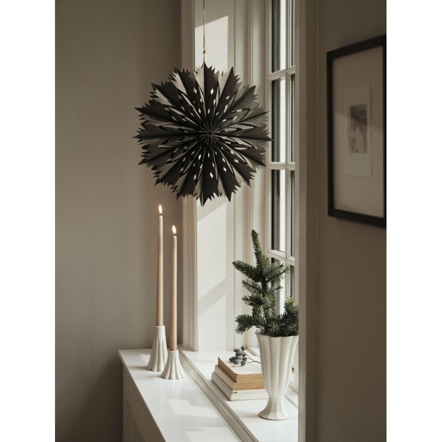 Broste Copenhagen Venja Ornament 40 cm, Fungi Grey