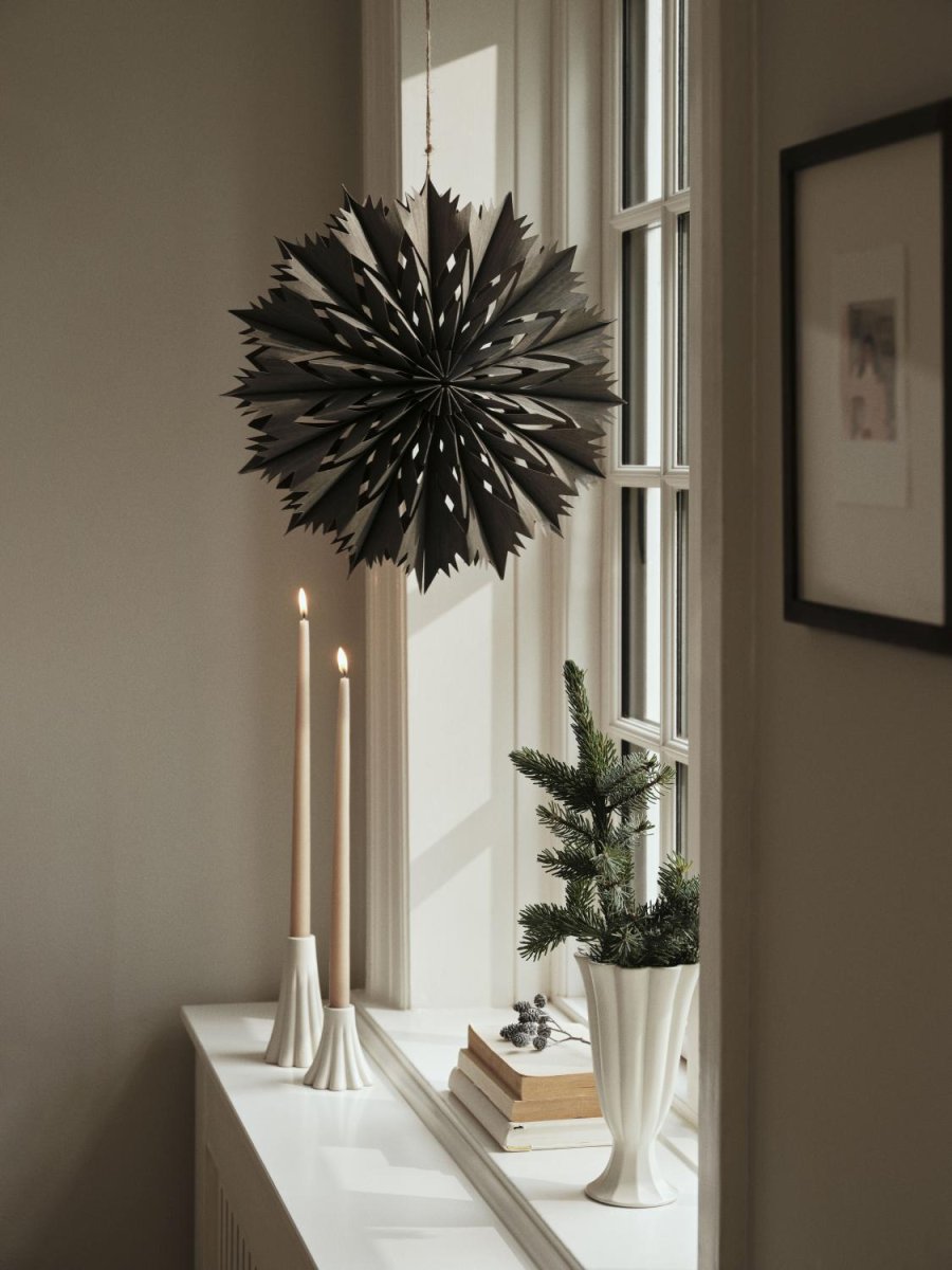 Broste Copenhagen Venja Ornament 40 cm, Fungi Grey