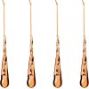 Broste Copenhagen Tear Ornament 4er Set H12 cm, Pumpkin Orange
