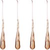 Broste Copenhagen Tear Ornament 4er Set H12 cm, Pale Blush