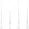 Broste Copenhagen Tear Ornament 4er Set H12 cm, Klar