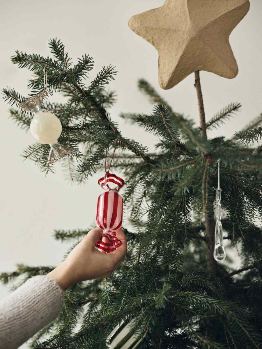 Broste Copenhagen Candy Ornament 2er Set H14 cm, Dusty Pink