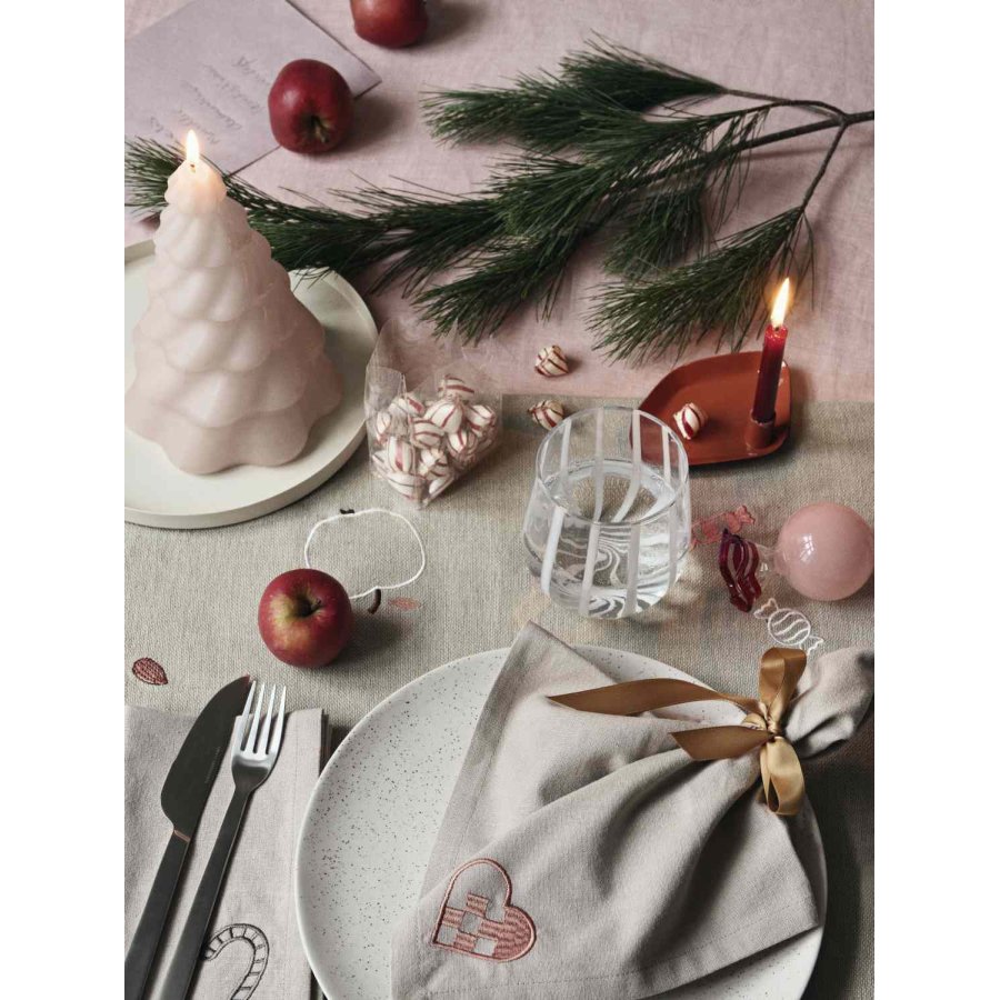 Broste Copenhagen Candy Ornament 2er Set H14 cm, Dusty Pink