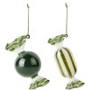 Broste Copenhagen Candy Ornament 2er Set H14 cm, Forest Green