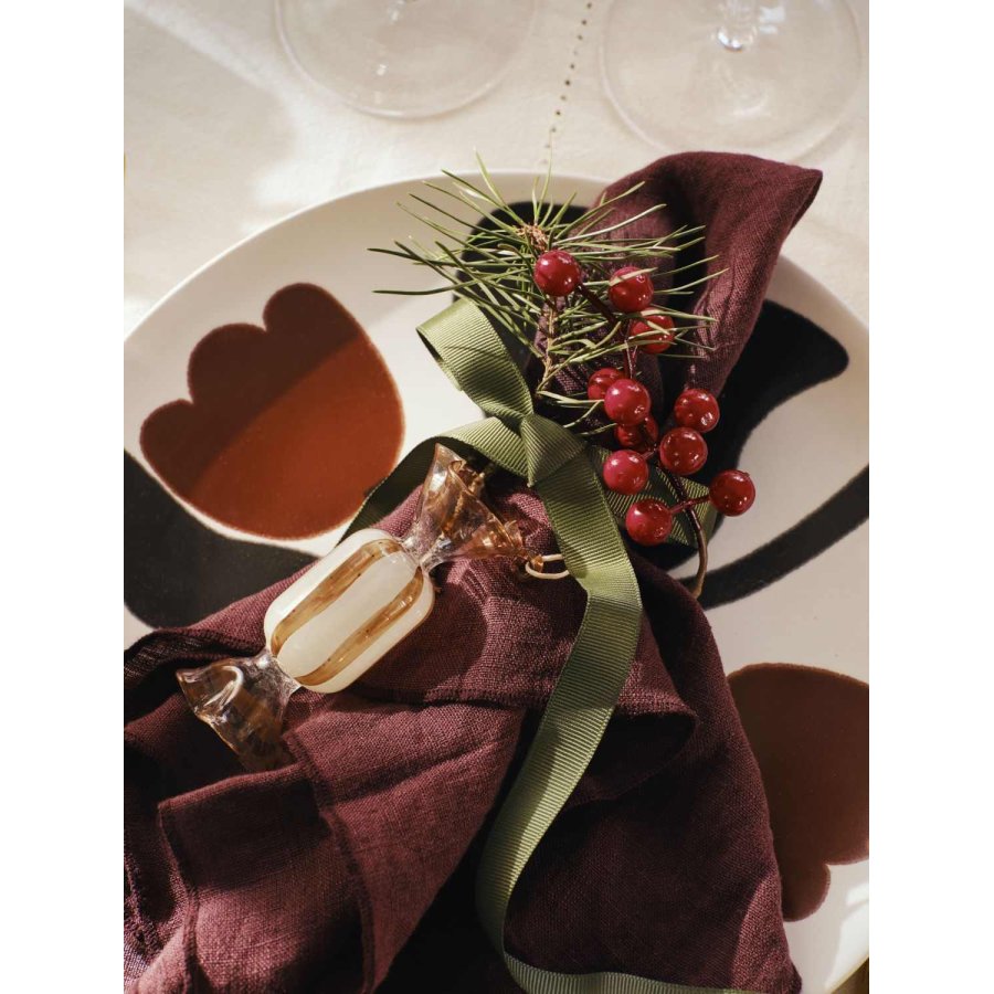 Broste Copenhagen Candy Ornament 2-delige set 9 cm, Beige