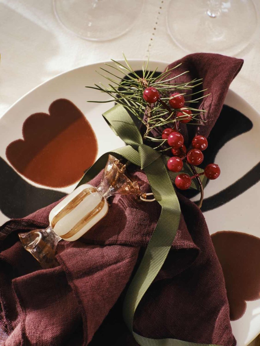 Broste Copenhagen Candy Ornament 2-delige set 9 cm, Beige
