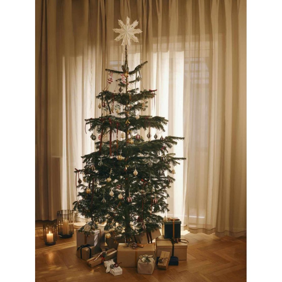 Broste Copenhagen Joy Ornament 3-delige set �4,7 cm, Rood
