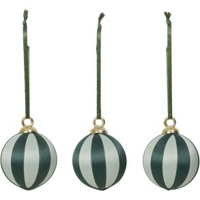 Broste Copenhagen Joy Ornament 3 stk. �4,7 cm, Gr�n