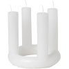 Broste Copenhagen Lucille Sculpture Kerze H18 cm, Pure White