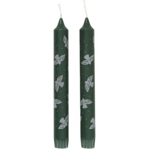Broste Copenhagen Saga Kronelys �2,2xH19 cm, Gr�n