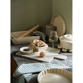 Broste Copenhagen Vig Ovnfast Fad 22,5x19 cm, Beige