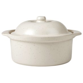 Broste Copenhagen Vig Ofenfeste Auflaufformen mit Deckel 24x20,5 cm, Beige