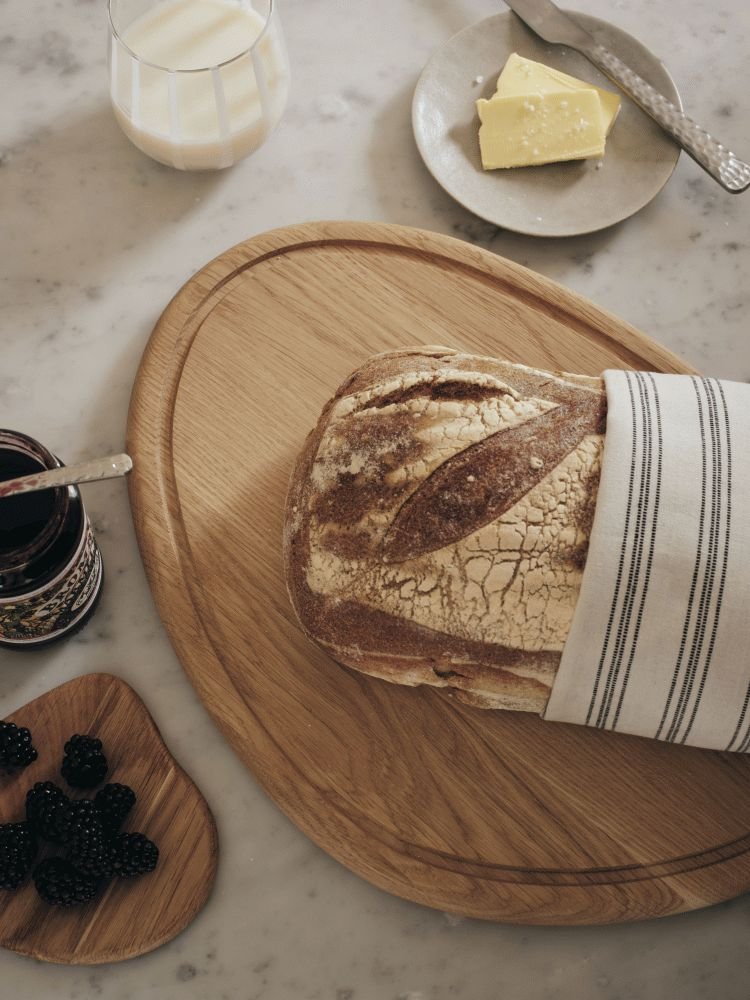 Broste Copenhagen Limfjord Schneidebrett 3042cm, Gelte Eiche