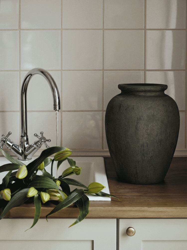 Broste Copenhagen Uma Vase H30cm, Dunkelbraun