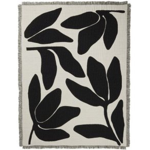 Broste Copenhagen Herbert Decke 130x180 cm, Schwarz