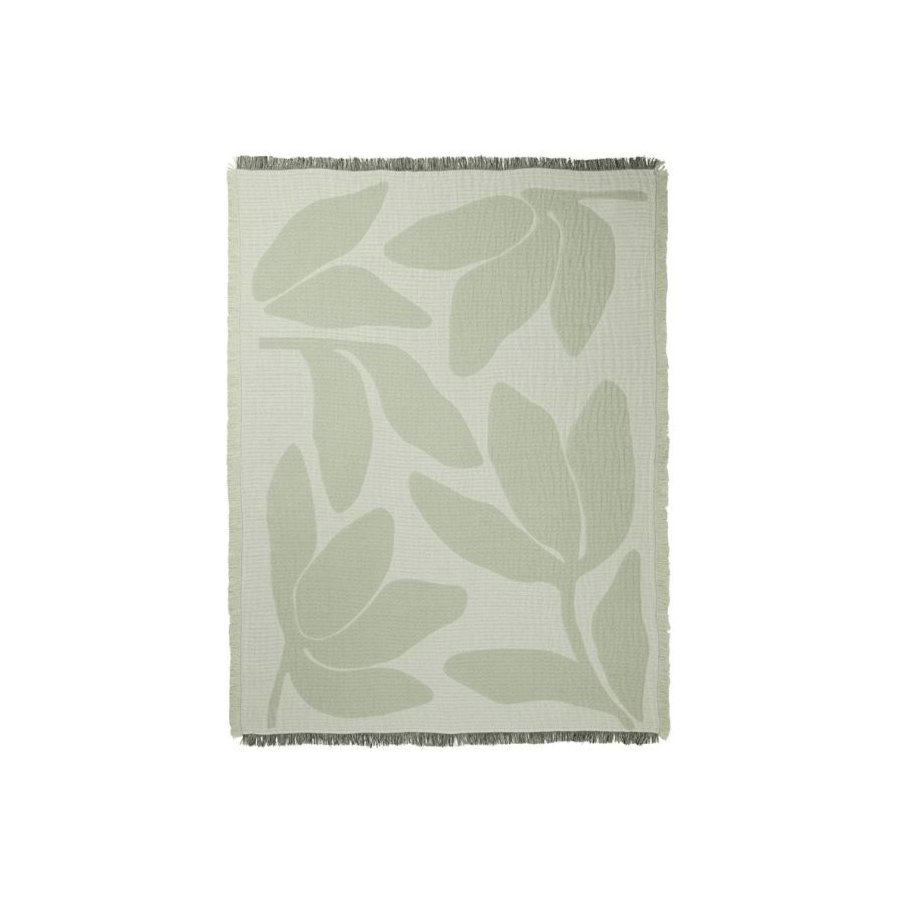 Broste Copenhagen Herbert Decke 130x180 cm, Gr&uuml;n