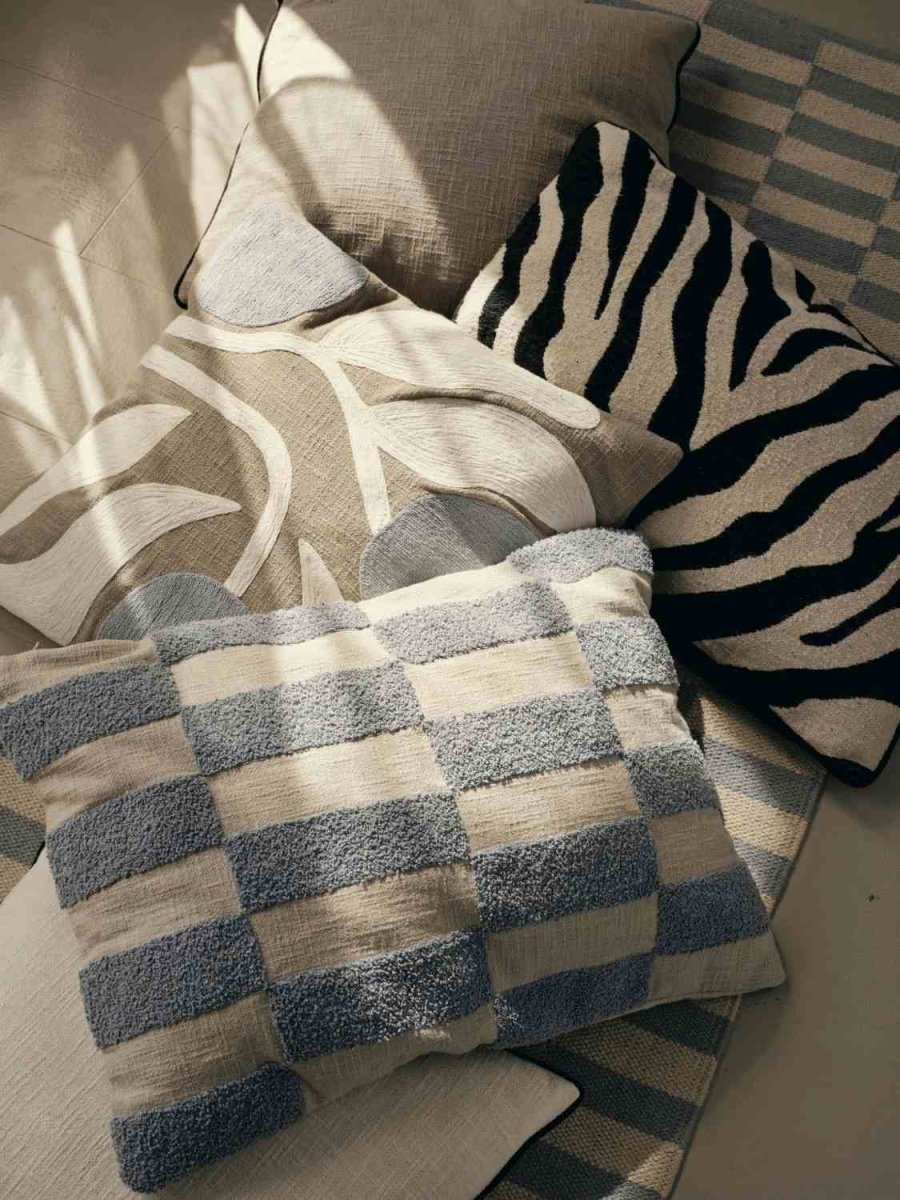 Broste Copenhagen Jane Kissenbezug 40x60 cm, Blau