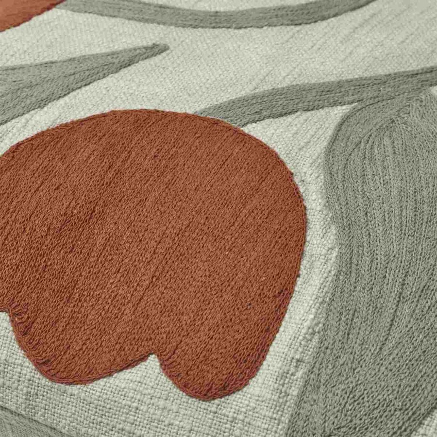 Broste Copenhagen Dora Kissenbezug 50x50 cm, Gr&uuml;n