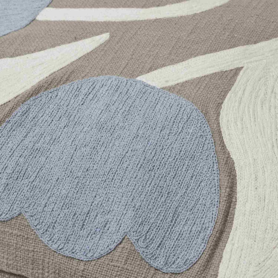 Broste Copenhagen Dora Kissenbezug 50x50 cm, Grau