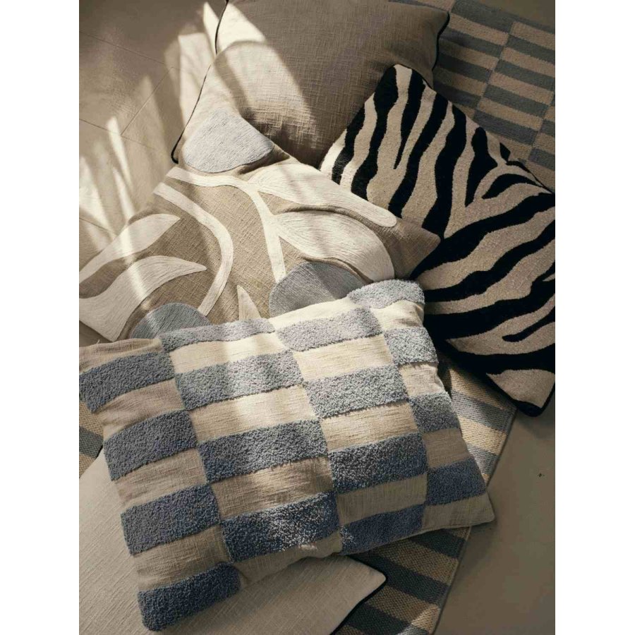 Broste Copenhagen Dora Kissenbezug 50x50 cm, Grau