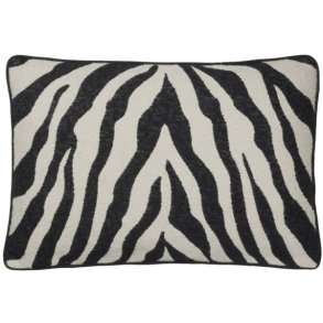 Broste Copenhagen Zebra Kissenbezug 40x60 cm, Schwarz