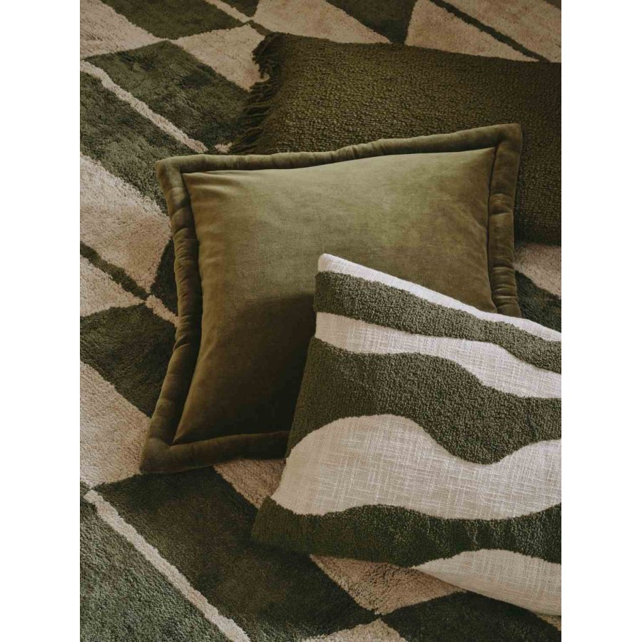 Broste Copenhagen Marlie Kissenbezug 40x60 cm, Gr�n
