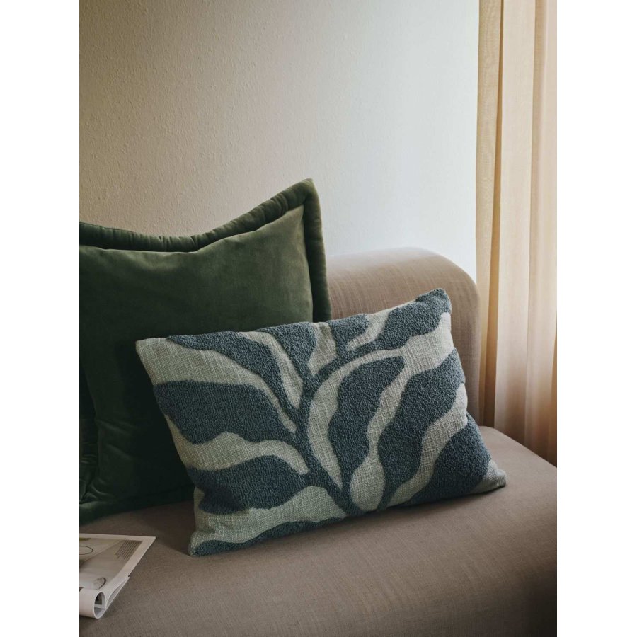 Broste Copenhagen Delia Kissenbezug 40x60 cm, Blau