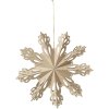 Broste Copenhagen Snowflake Ornament 30 cm, Natural Brown