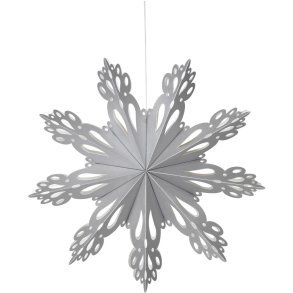 Broste Copenhagen Snowflake Ornament 30 cm, Silber